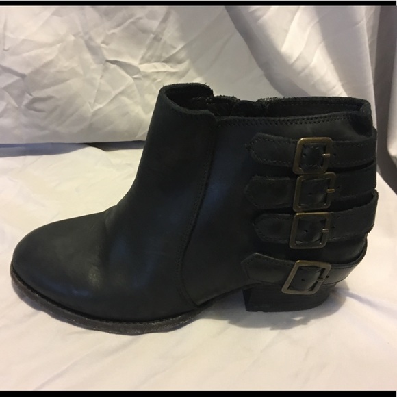 H by Hudson Leather Encke Buckle Boots - Picture 3 of 7